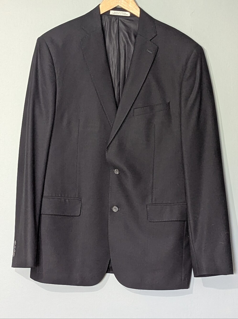 Joseph Abboud Extreme Slim Fit Classic Black Mens Blazer Formal Jacket 100% Wool